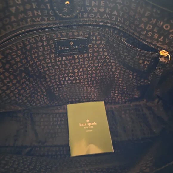 kate spade NEW YORK Maiden Way Saffiano Clarke , Black Handbag - Picture 2 of 8